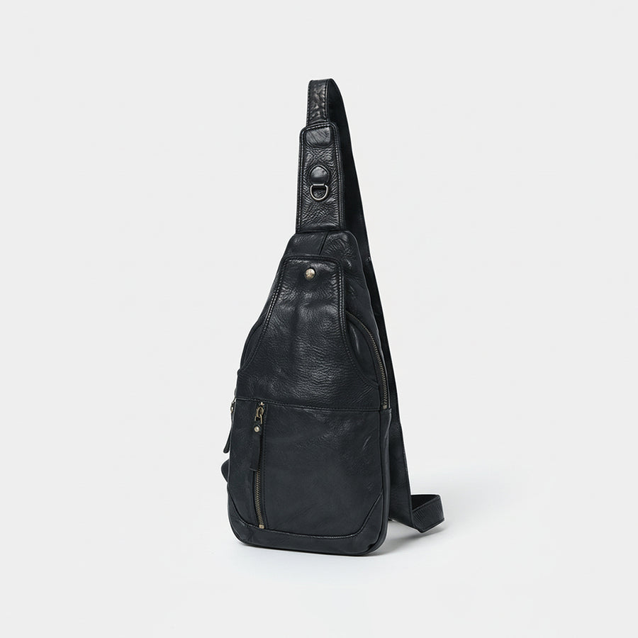 Spaghetti W. Swc202Blk Sling Vintage Handmade Drum Dyed Genuine by Hilason – Cowboy and equestrian accessories