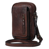 Spaghetti Western Swc210Cg Sling Vintage Handmade Drum Dyed Genuine European Cowhide Leather Women Bag Western Handbag Purse