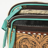 Ohlay Bags OHG183C Fanny Pack Hand Tooled Hair-On Genuine Leather Women Bag Western Handbag Purse