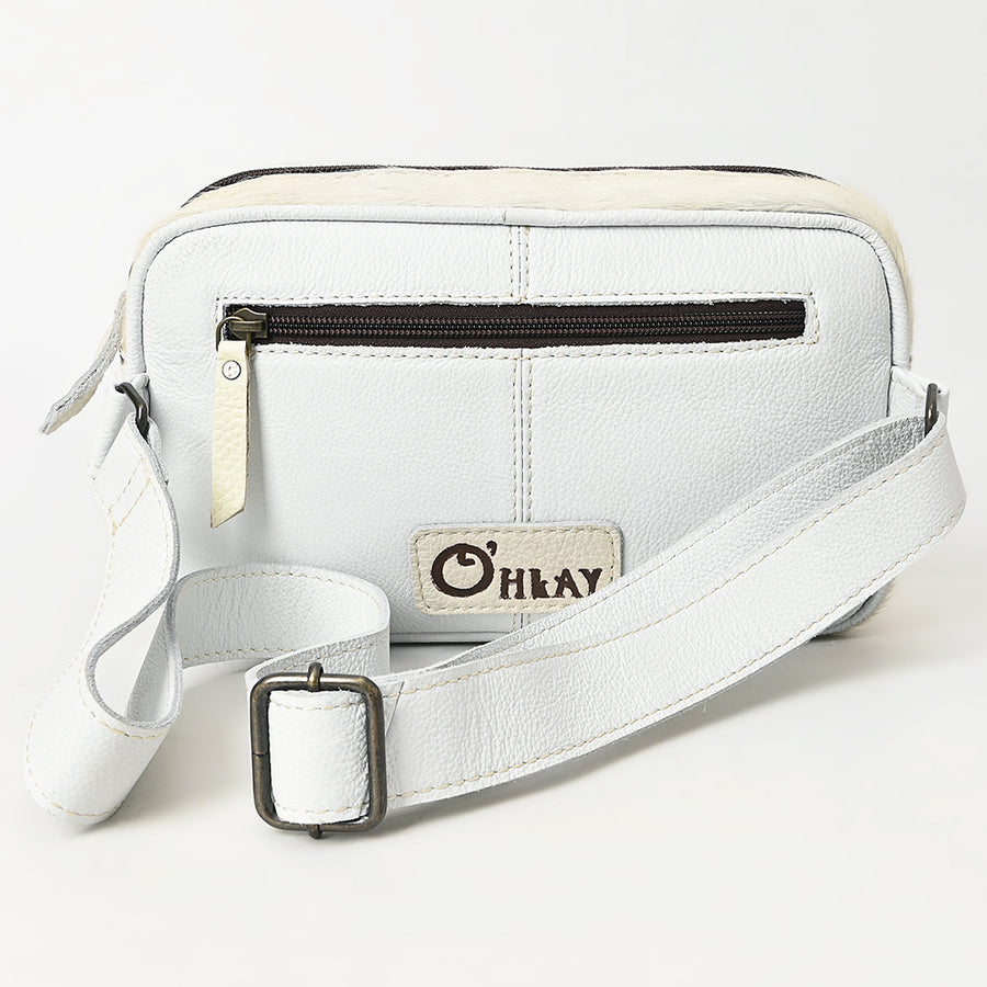 Ohlay Bags OHG184A Fanny Pack Hand Tooled Hair-On Genuine Leather Women Bag Western Handbag Purse