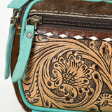 Ohlay Bags OHG184B Fanny Pack Hand Tooled Hair-On Genuine Leather Women Bag Western Handbag Purse