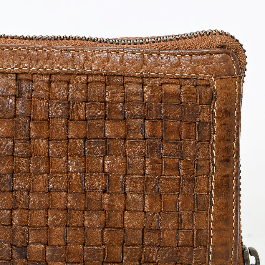 Spaghetti Western SWM107 Wristled Vintage Handmade Drum Dyed Genuine European Cowhide Leather Women Bag Handbag Purse