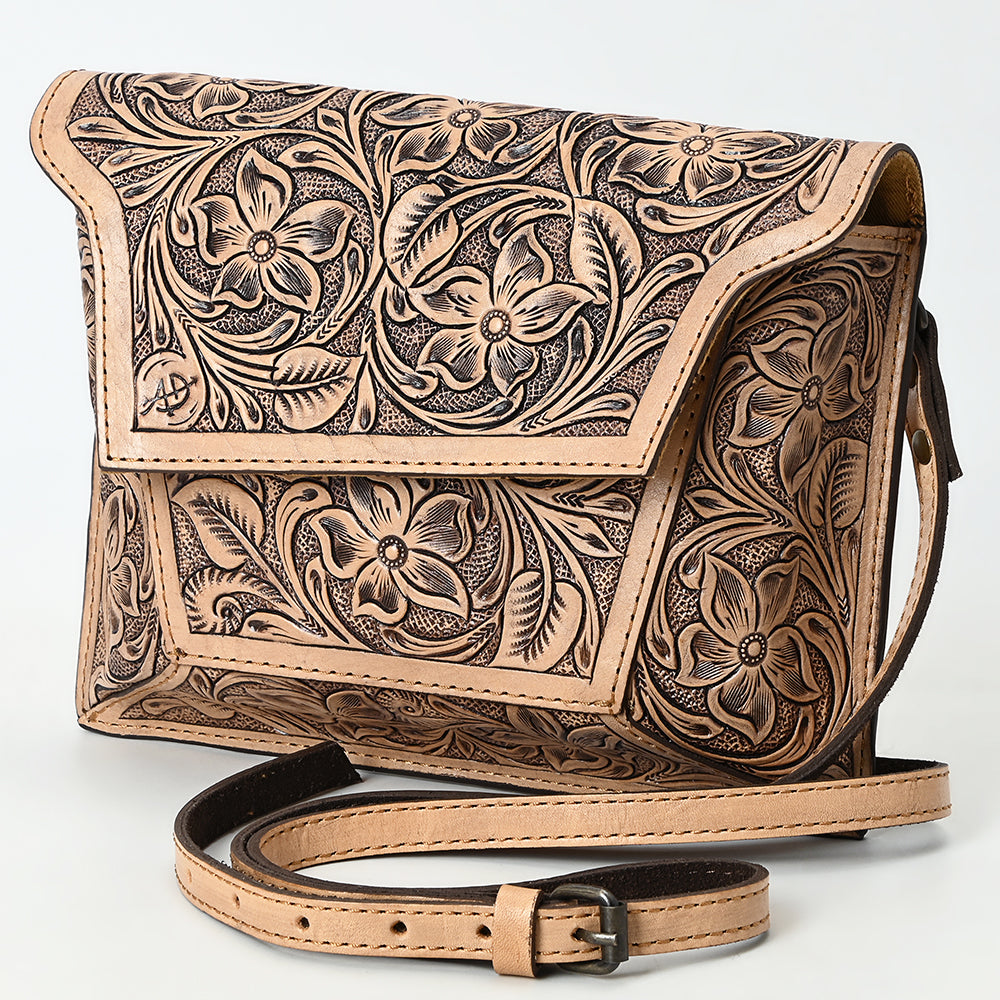 American Darling Crossbody Beautifully Hand Tooled Genuine Leather women bag western handbag purse