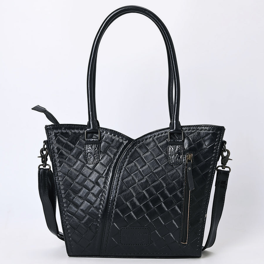 American Darling Western Tote Bag, Hand Tooled Genuine Leather, Floral Carved Design, Premium Craftsmanship & Everyday Carry