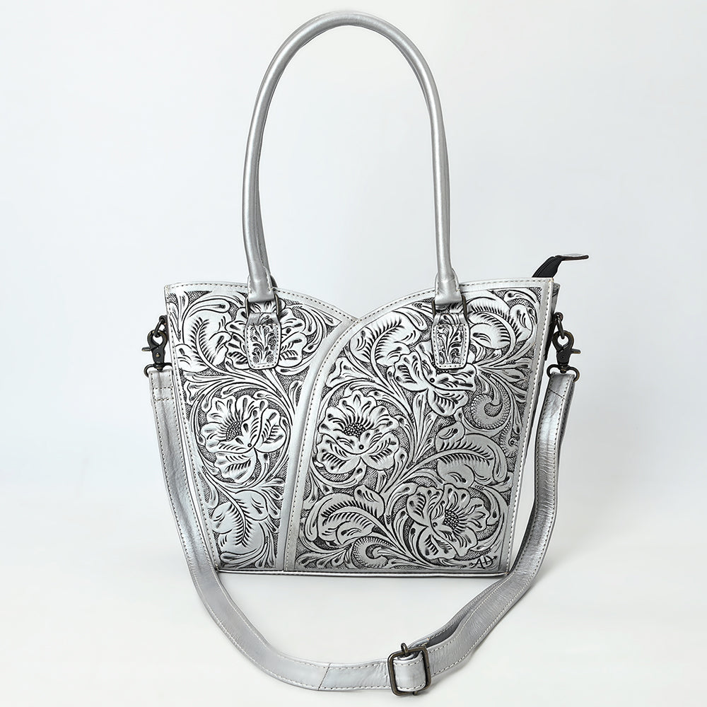 Tote Hand Tooled Genuine Leather women bag western handbag purse
