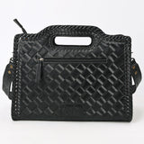 Clutch Hand Tooled Genuine Leather women bag western handbag purse