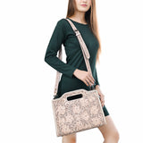 Clutch Hand Tooled Genuine Leather women bag western handbag purse