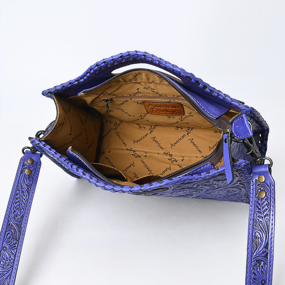 Clutch Hand Tooled Genuine Leather women bag western handbag purse