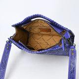 Clutch Hand Tooled Genuine Leather women bag western handbag purse