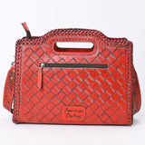 Clutch Hand Tooled Genuine Leather women bag western handbag purse