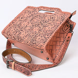 Clutch Hand Tooled Genuine Leather women bag western handbag purse
