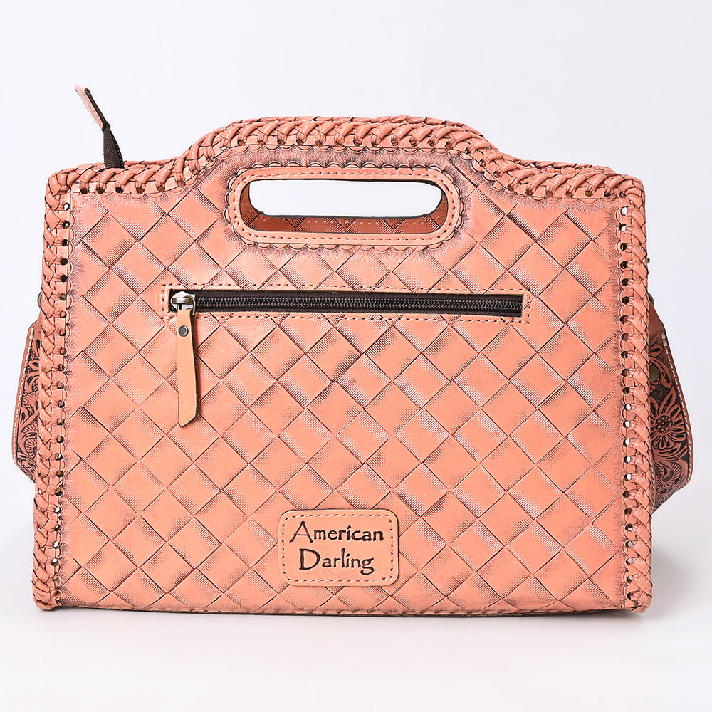 Clutch Hand Tooled Genuine Leather women bag western handbag purse