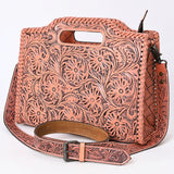 Clutch Hand Tooled Genuine Leather women bag western handbag purse