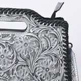 Clutch Hand Tooled Genuine Leather women bag western handbag purse