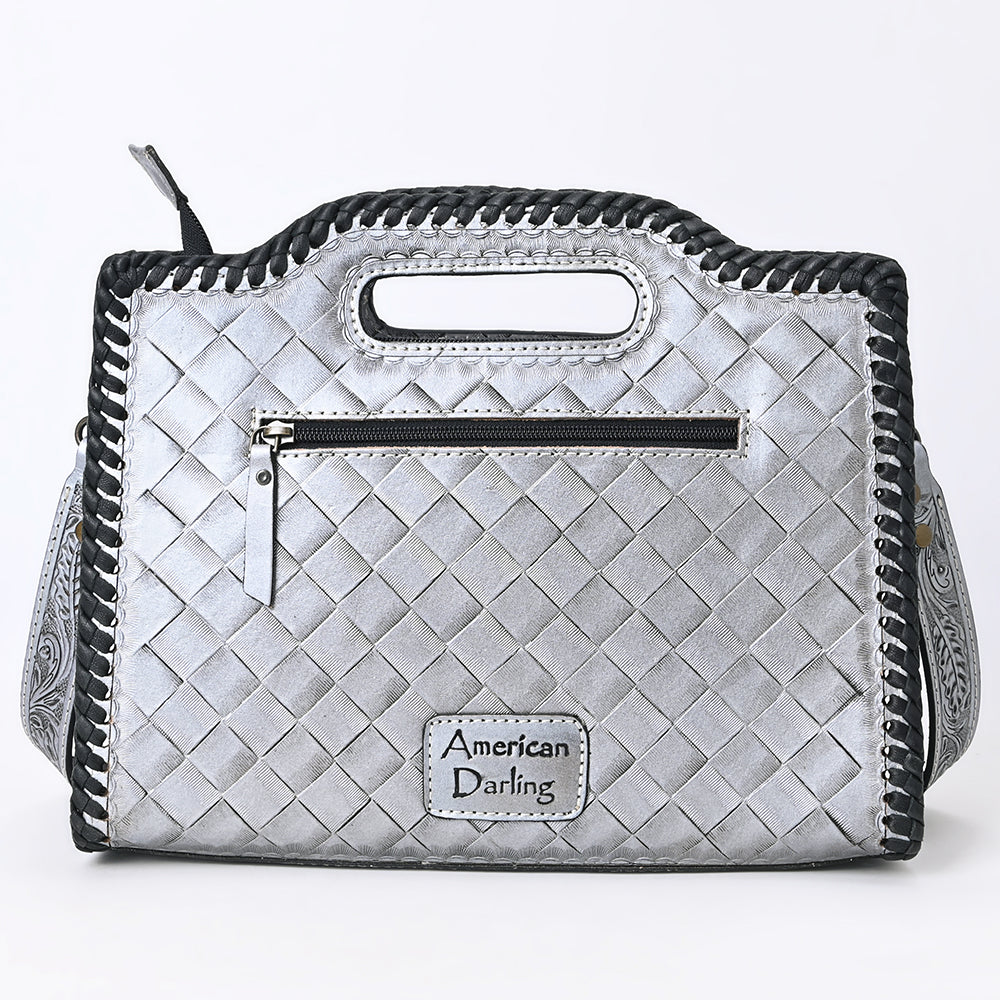 Clutch Hand Tooled Genuine Leather women bag western handbag purse