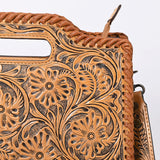 Clutch Hand Tooled Genuine Leather women bag western handbag purse
