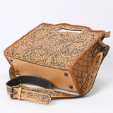 Clutch Hand Tooled Genuine Leather women bag western handbag purse
