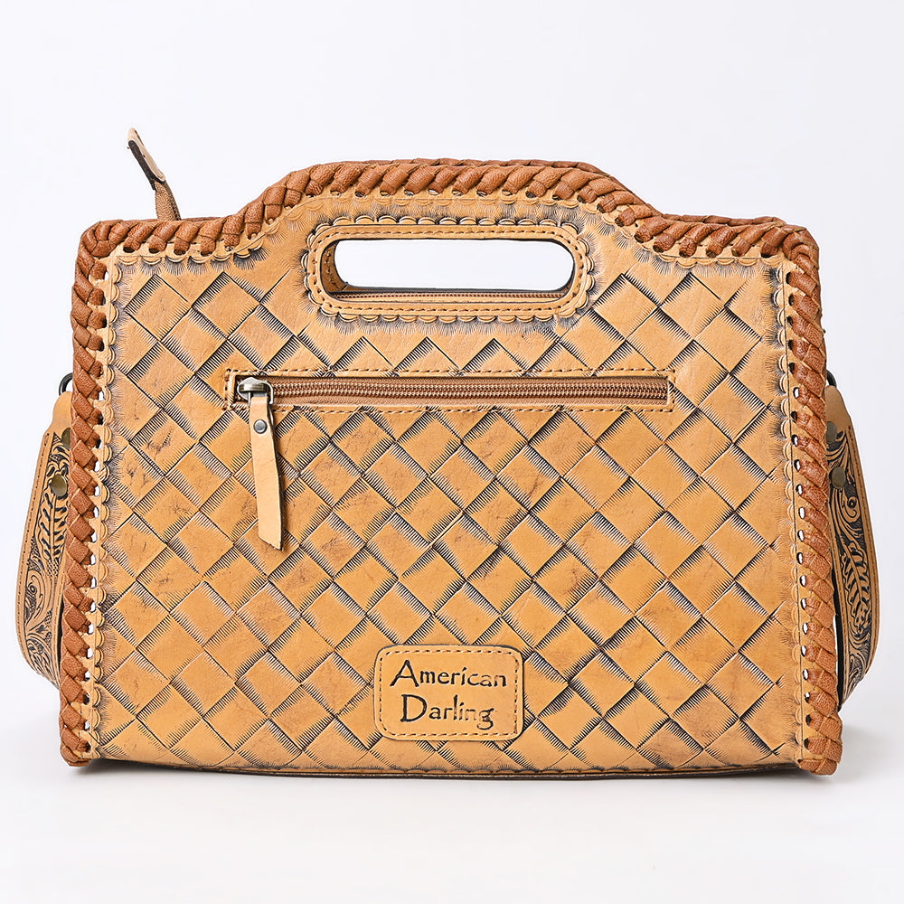 Clutch Hand Tooled Genuine Leather women bag western handbag purse