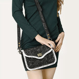 American Darling Crossbody Hand Tooled Genuine Leather women bag western handbag purse