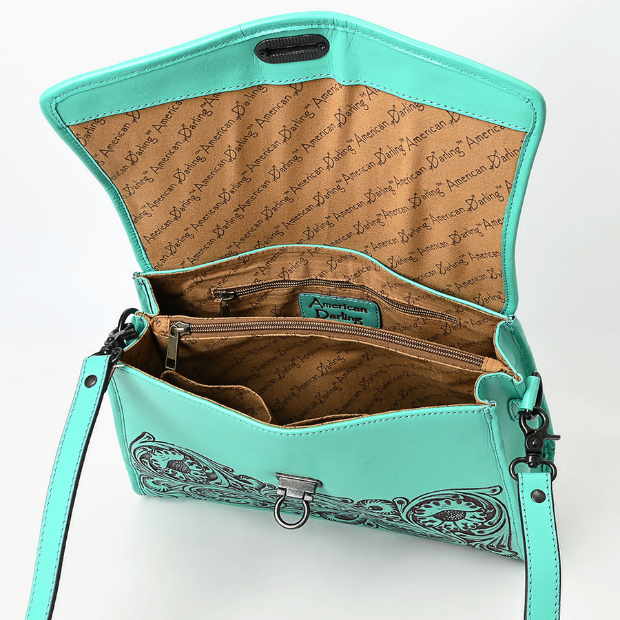American Darling Tote Hand Tooled Genuine Leather Women Bag Western Handbag Purse | Travel Bags