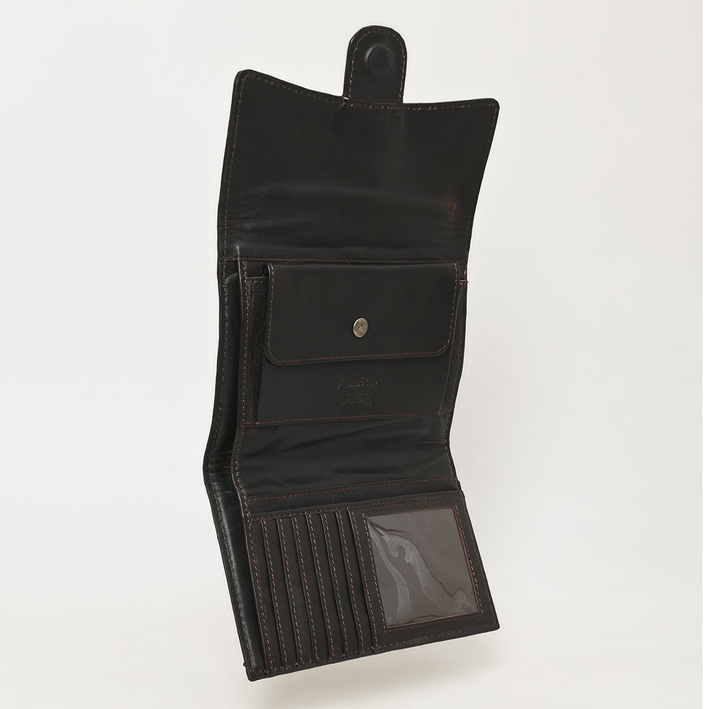 American Darling Wallet Hand Tooled Hair on Genuine Leather Western Women Bag | Handbag Purse Wallet| Wristlet