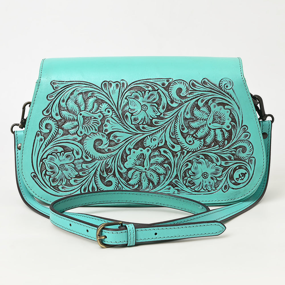 American Darling Cross Body Hand Tooled Genuine Leather Western Women Bag Handbag Purse | Crossbody
