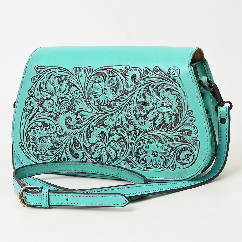 American Darling Cross Body Hand Tooled Genuine Leather Western Women Bag Handbag Purse | Crossbody