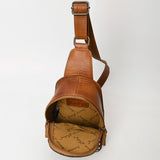 American Darling Sling Hand Tooled Genuine Leather Women Bag Western Handbag Purse