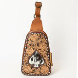 American Darling Sling Hand Tooled Genuine Leather Women Bag Western Handbag Purse