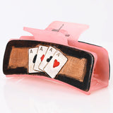 Beautifully Hand Tooled Women Ladies Hair Band Clip Clutch
