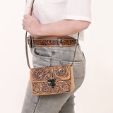 American Darling Crossbody Hand Tooled Genuine Leather Women Bag Western Handbag Purse | Bags