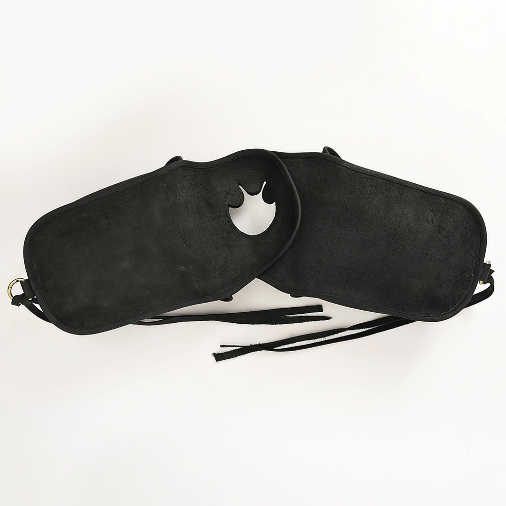 Hilason Western Horse Leather Saddle Bag Heavyduty Traditional Trail Ride