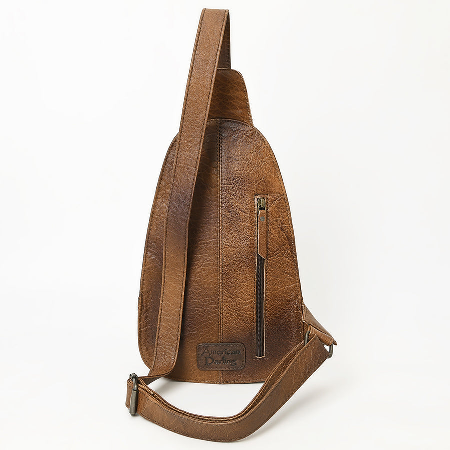 American Darling Sling Hand Tooled Hair-On Genuine Leather Western Women Bag |Sling | for
