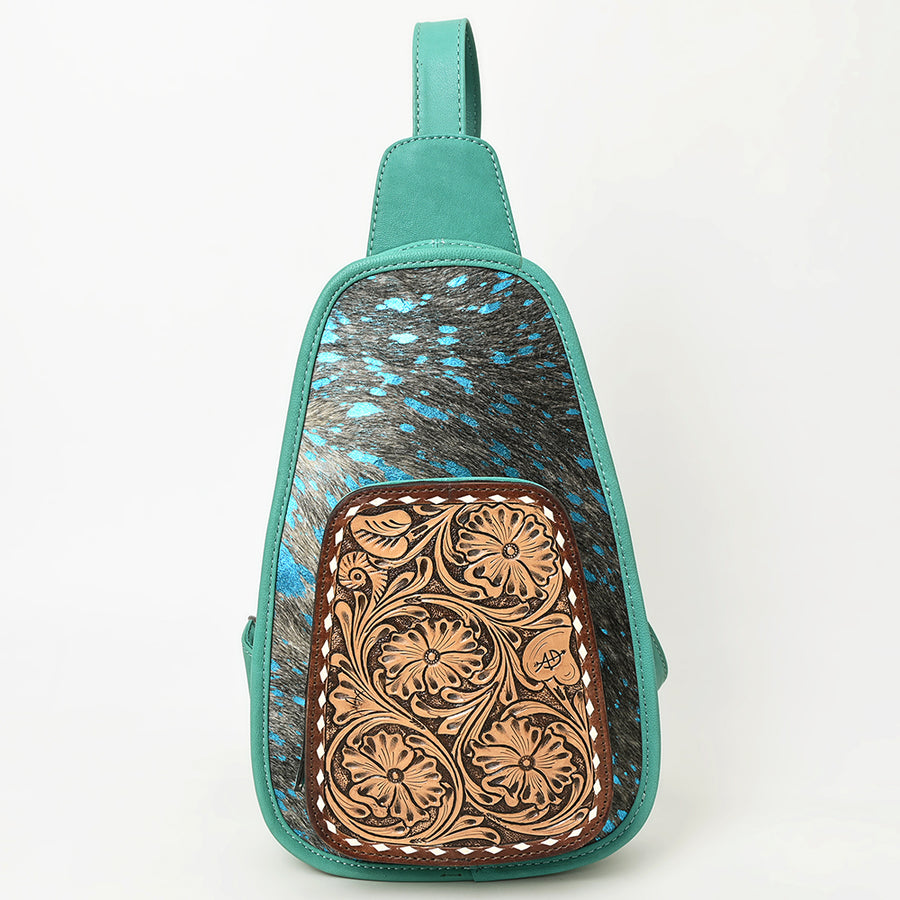 American Darling Sling Hand Tooled Hair-On Genuine Leather Western Women Bag |Sling | for