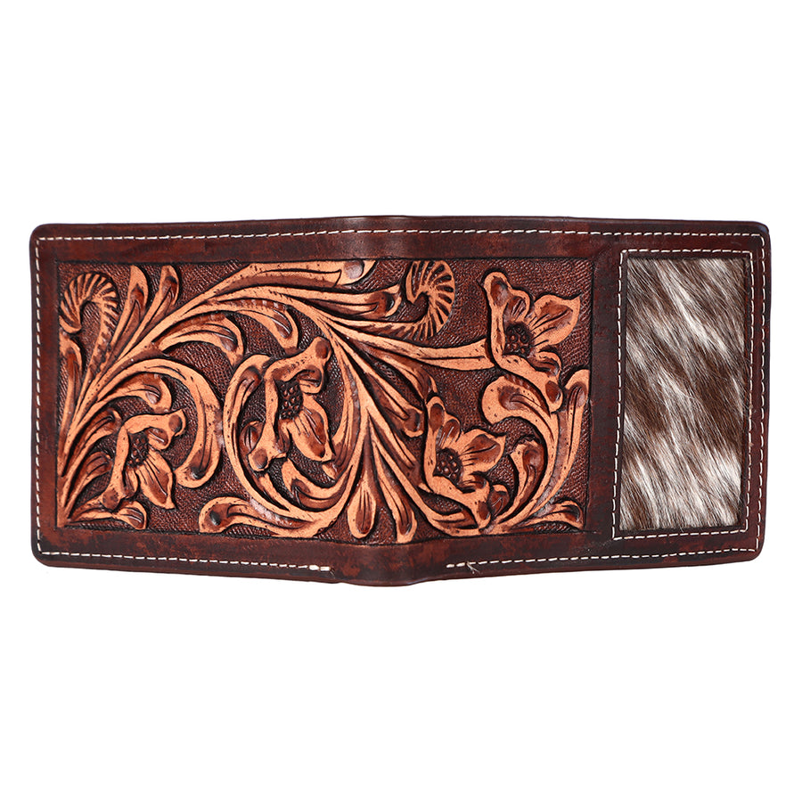 BAR H EQUINE Genuine Leather Rodeo - Bifold & Trifold Wallet For Men Women