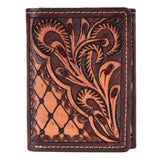 BAR H EQUINE Genuine Leather Rodeo - Bifold & Trifold Wallet For Men Women