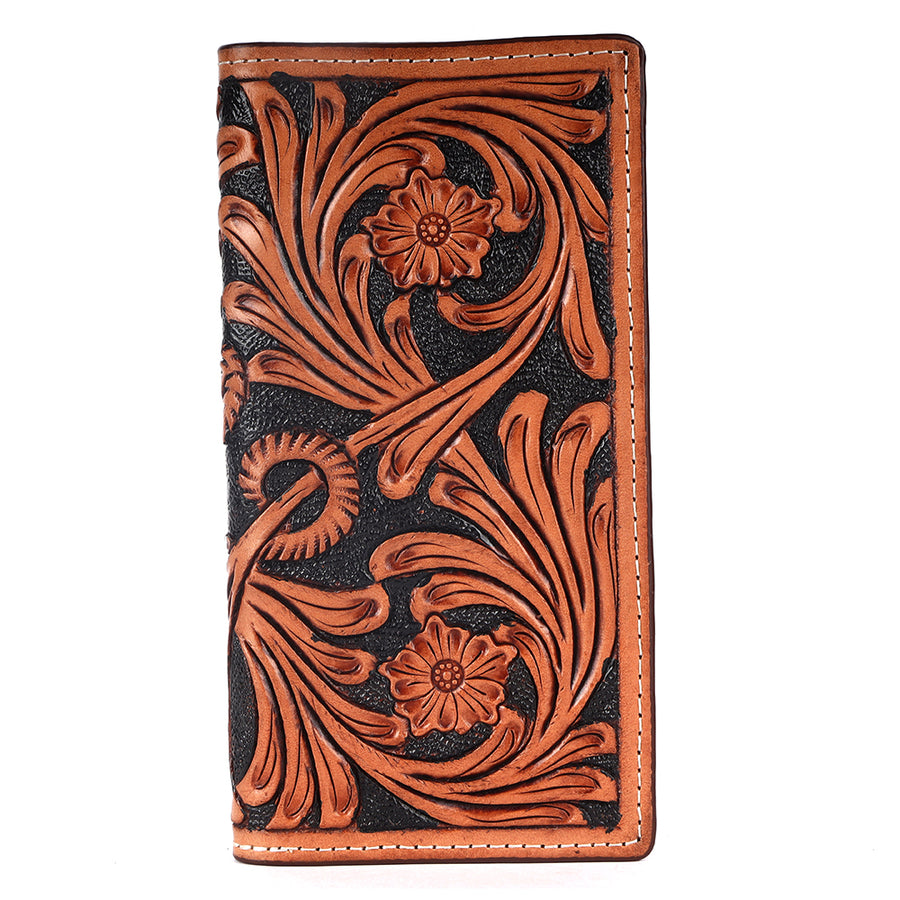 BAR H EQUINE Genuine Leather Rodeo - Bifold & Trifold Wallet For Men Women