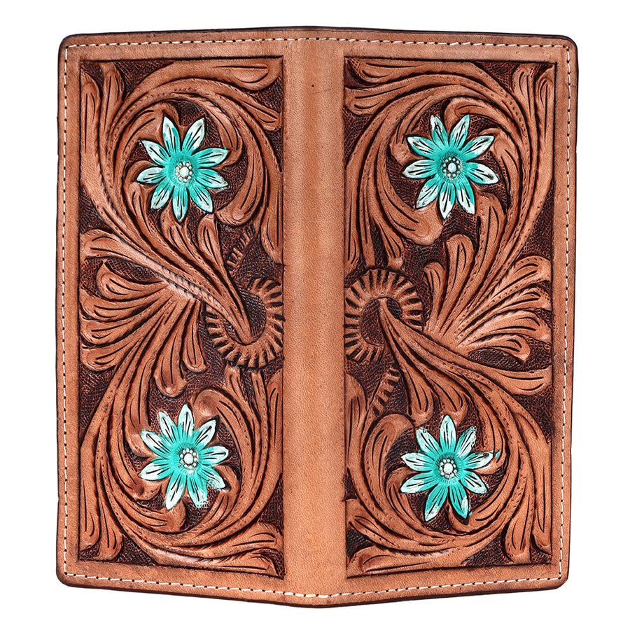 BAR H EQUINE Genuine Leather Rodeo - Bifold & Trifold Wallet For Men Women