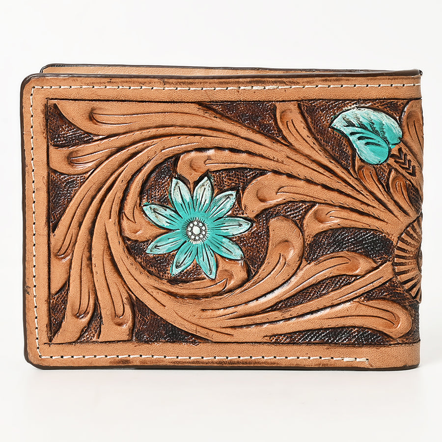 BAR H EQUINE Genuine Leather Rodeo - Bifold & Trifold Wallet For Men Women