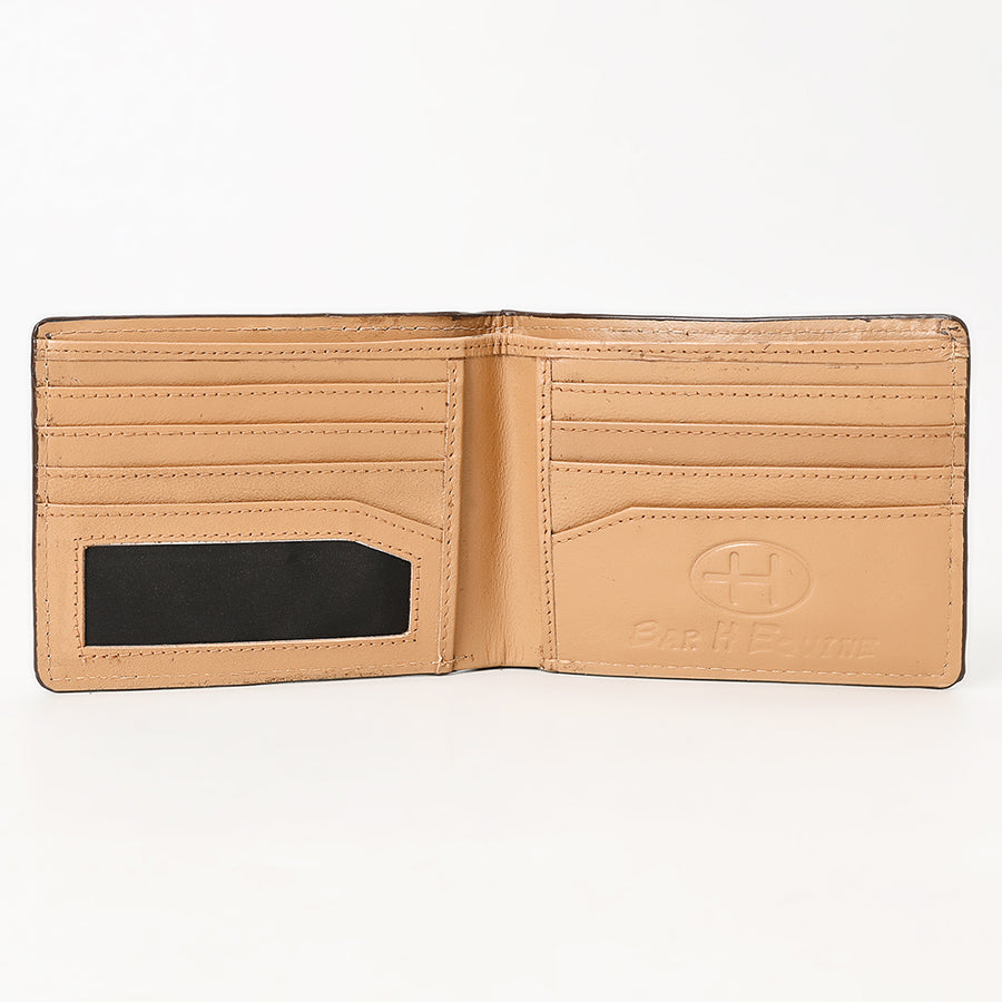 BAR H EQUINE Genuine Leather Rodeo - Bifold & Trifold Wallet For Men Women