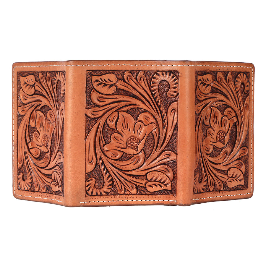 BAR H EQUINE Genuine Leather Rodeo - Bifold & Trifold Wallet For Men Women