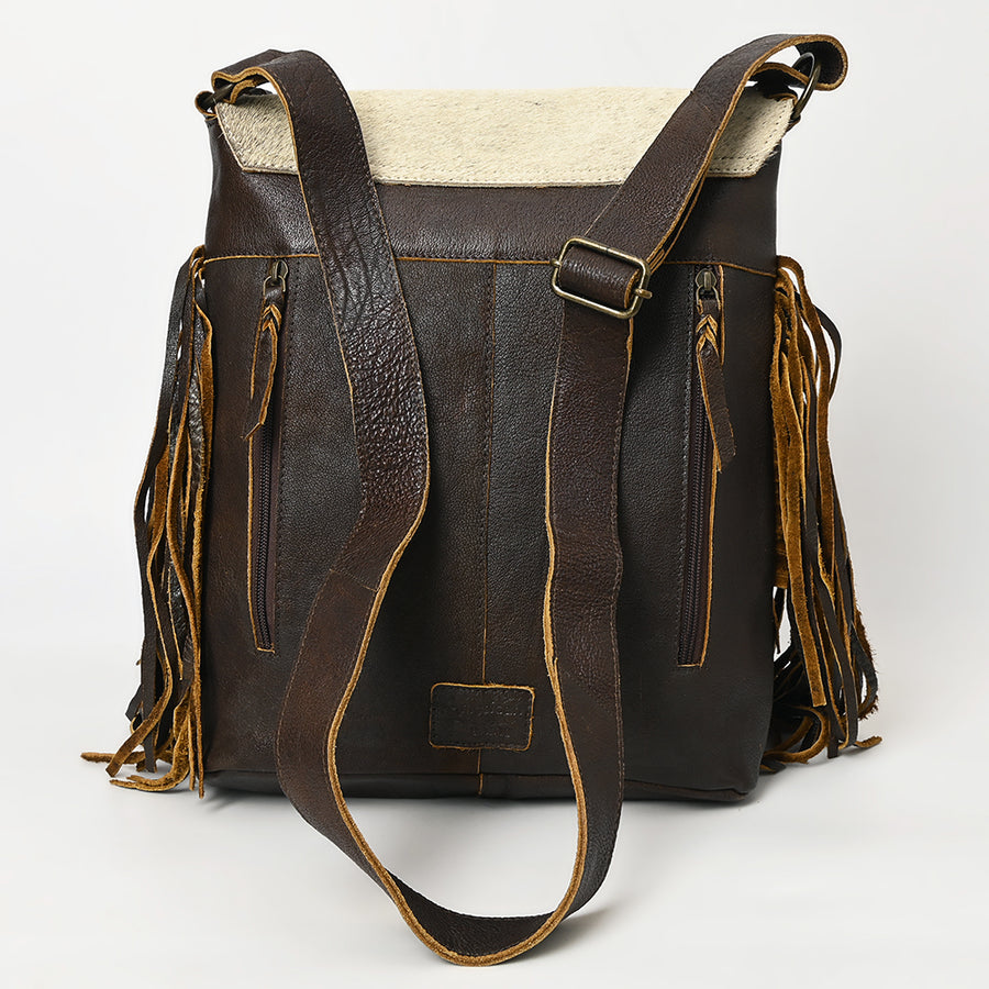 American Darling Messenger Bag Western Hair-On Cowhide Genuine Leather Handcrafted Crossbody Purse with Fringes and YKK Zipper