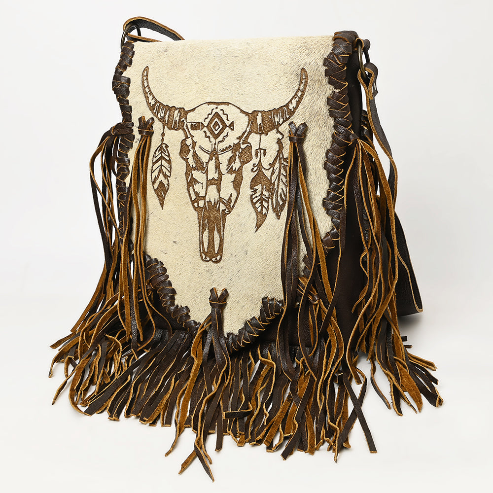 American Darling Crossbody Hair On Genuine Leather Western Women Bag Handbag Purse | for Cute