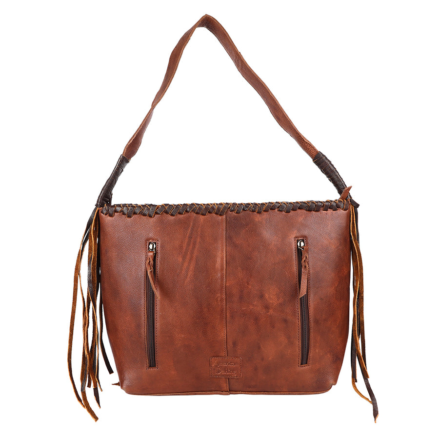 American Darling Hobo Bag Western Genuine Leather Handcrafted Slouchy Shoulder Purse with Fringes and YKK Zipper