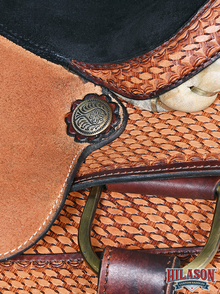 HILASON Western Horse Ranch Roping American Leather Saddle Brown