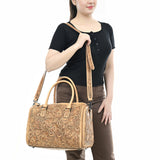 American Darling Duffel Hand Tooled Genuine Leather Women Bag Western Handbag Purse