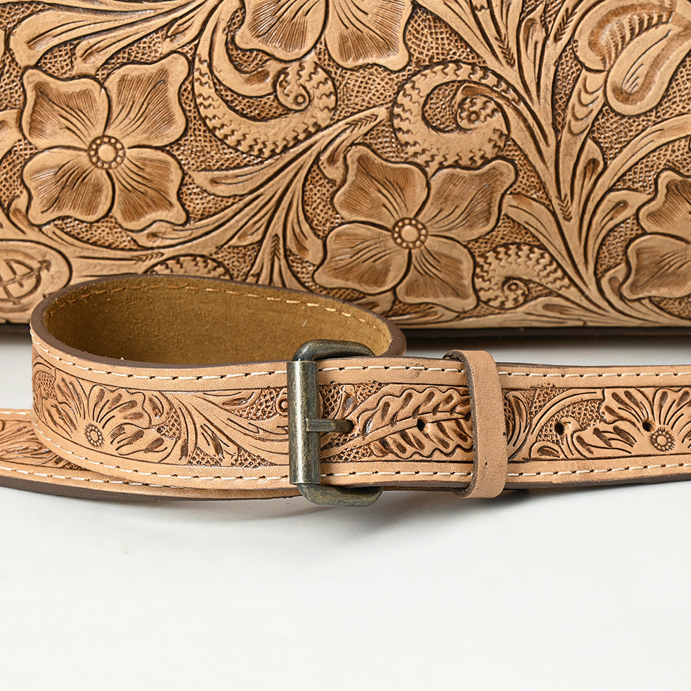 American Darling Duffel Hand Tooled Genuine Leather Women Bag Western Handbag Purse