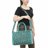 American Darling Duffel Hand Tooled Genuine Leather Women Bag Western Handbag Purse