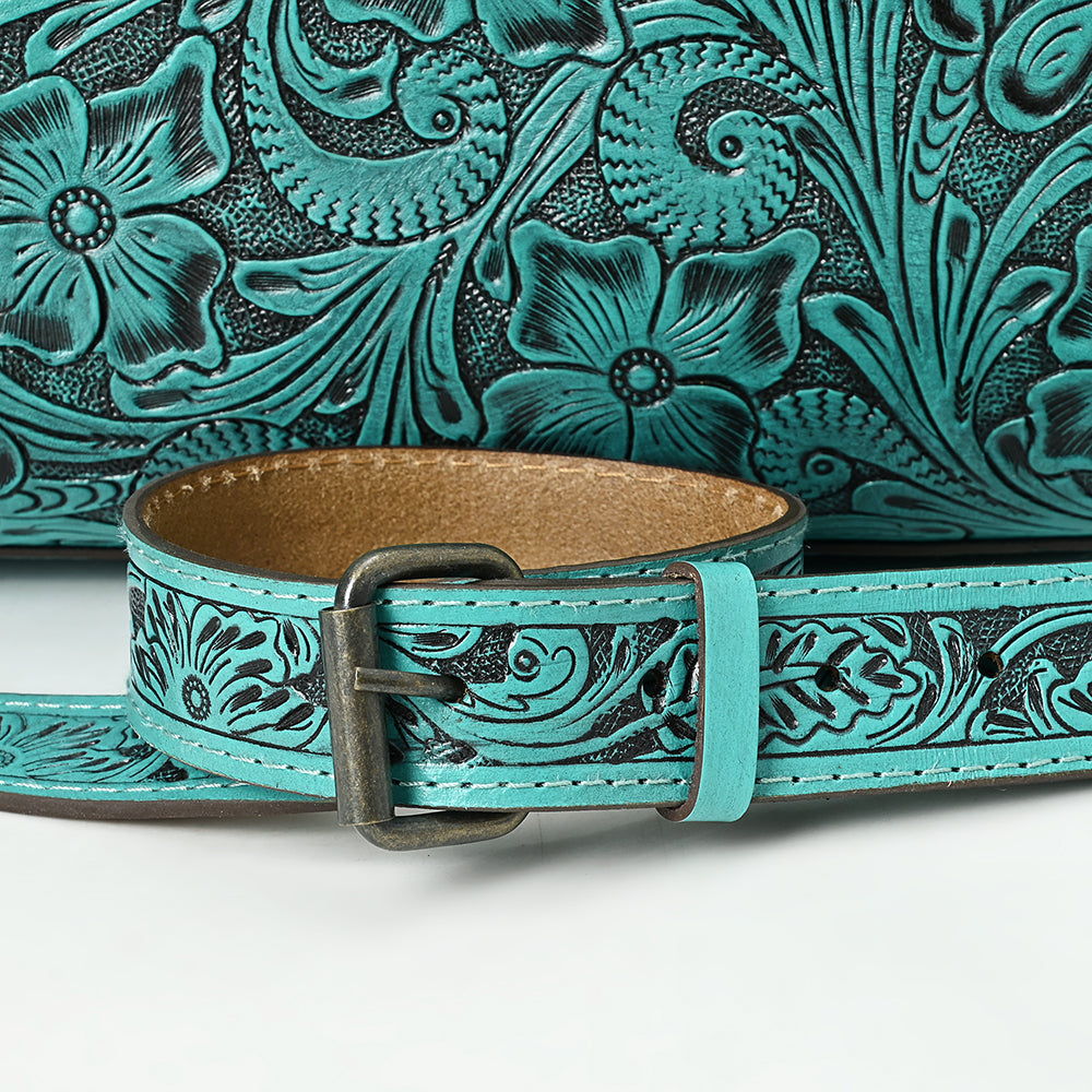 American Darling Duffel Hand Tooled Genuine Leather Women Bag Western Handbag Purse