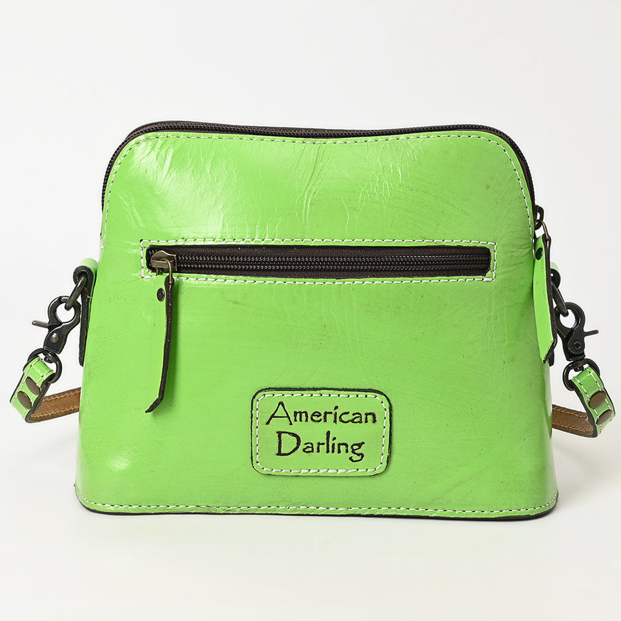 American Darling Wallet for Women, Hand Tooled Floral Leather, Vegetable-Tanned Full Grain Western Clutch with YKK Zipper